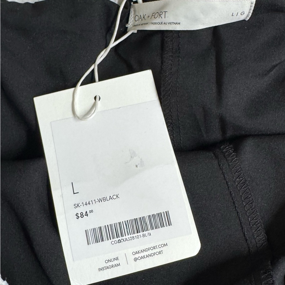 Oak + Fort skirt. Large. Black. NWT. - Picture 7 of 8